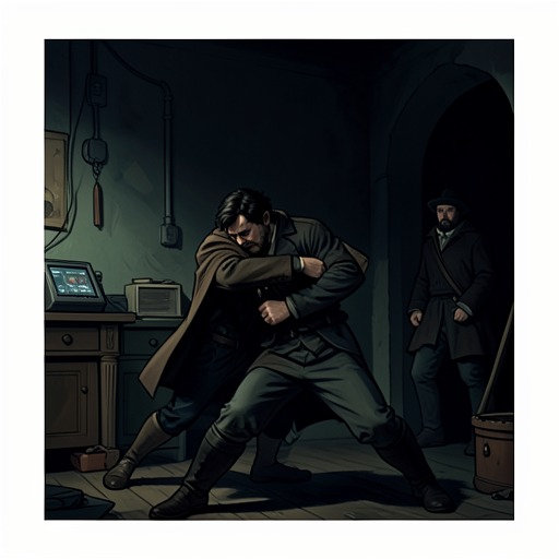 The Final Assault and Rescue from "The Exception". The hired attack brings the suspense plot to its peak and tests Cane’s capacity to protect Jada without losing himself to violence.
