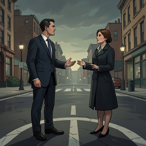 Li Yan and Margaret’s Uneasy Love from "The Killing Room". This flow traces how Li Yan and Margaret Campbell’s long-distance love is tested by cultural distance, jealousy, shared danger, and the uncertain choice to…