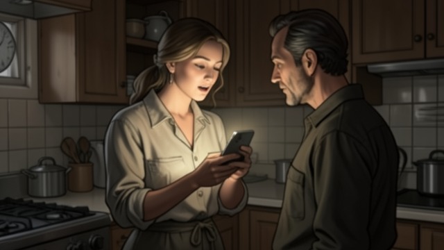 A Clean Scan from "Deception". Unexpected Good News No Visible Pathology The woman phones Philip with the news that the CAT scan shows no trace of pathology.