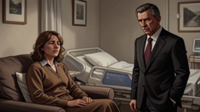 The Affair Enters the Home from "Deception". Competing Claims on Intimacy Relief and Guilt When the husband is in the hospital, the woman says she has finally slept well and awakened feeling normal.