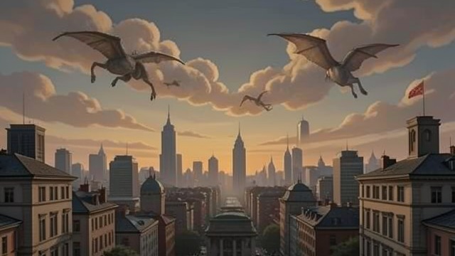 Sky Creatures from "Other People". Sky Creatures A Living Sky Mary sees the clouds as huge creatures moving above the city.