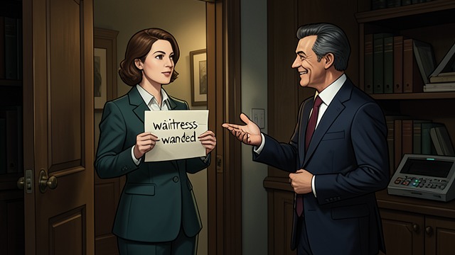 The Job Notice from "Other People". The Job Notice An Unexpected Opening Mary finds a waitress-wanted notice and asks inside for work.
