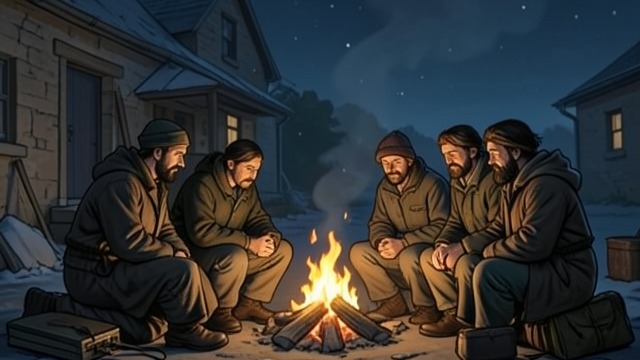 The Tramps’ Fire from "Other People". The Tramps’ Fire A Brief Welcome Mary sits with Modo, Rosie, Neville, and Hopdance near a source of warmth.