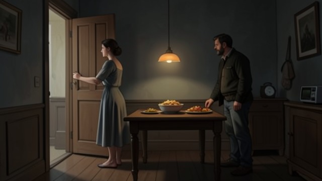 A Calm Welcome from "Earth Abides". A Calm Welcome An answer without fear Em opens her home to a stranger after the catastrophe and greets him with calm rather than suspicion.
