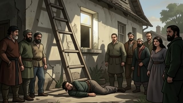 The Last Repairs from "Earth Abides". The Last Repairs An accidental end George falls from a ladder while painting.