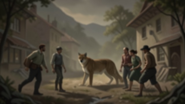 The Lion and the Travelers from "Earth Abides". The Lion and the Travelers A meeting without dominance Jack and the other young men encounter a mountain lion and choose a detour rather than attack.