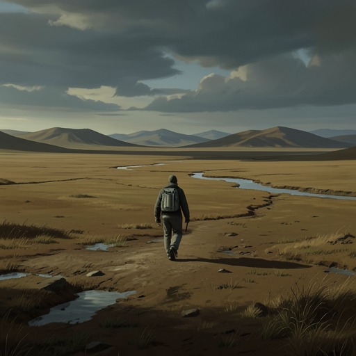 The Land Outlasts Human Order from "Earth Abides". This flow traces how natural forces undo human boundaries while survivors gradually learn to live as part of, rather than masters of, their environment.