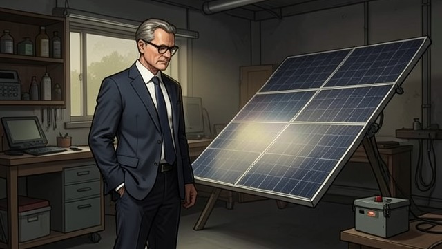 The Renewables Puzzle from "Panic Room". The Renewables Puzzle Excess power Coleman explains that Sympergy installed photovoltaic film, a solar array and a large flow battery for Jack.