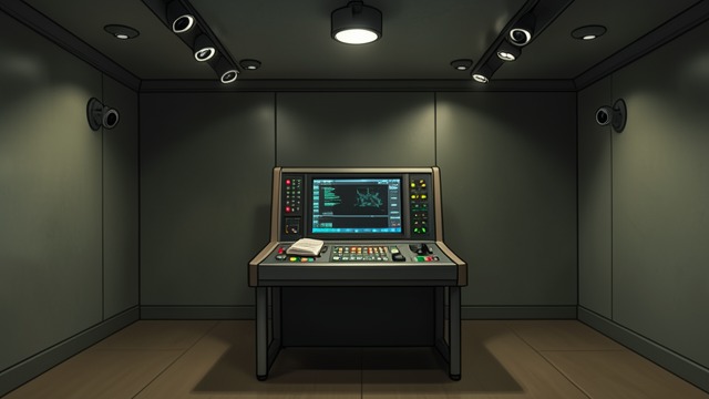 A Room Under Watch from "Panic Room". A Room Under Watch The hidden perspective The narrative reveals screens and cameras concealed throughout Wortalleth West.