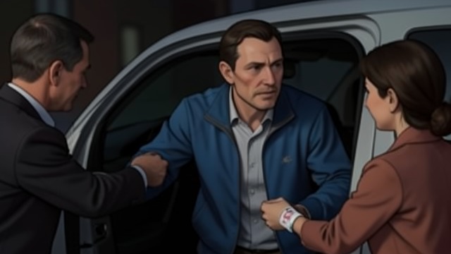 The Zurich Accident from "Panic Room". The Zurich Accident A call and a collision Gareth hurries from his hotel after a phone call and is struck by a truck outside.