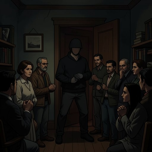 The Financial and Legal Crisis from "Panic Room". This flow traces the accusations against Harkness, the uncertain destination of the money and the pressure that brings outsiders to Cornwall.
