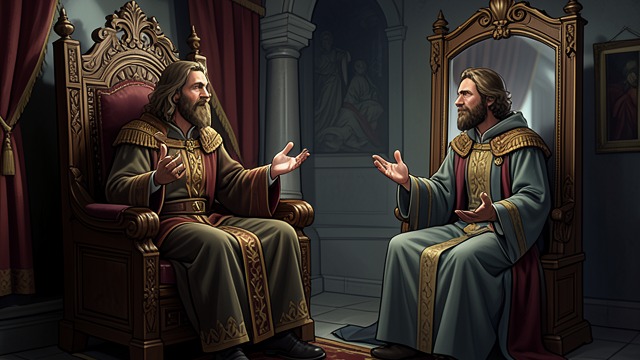Trust in the Exchange from "Mabinogion". Two Rulers Share a Risk A remarkable confidence Arawn entrusts Pwyll with his appearance, household, and kingdom.