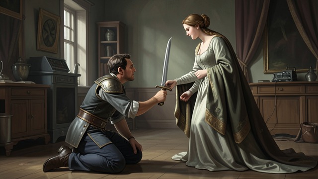 Ynywl’s Restoration from "Mabinogion". Victory Repairs an Inheritance The duel won Geraint defeats Edeyrn in a hard fight and requires him to make amends to Gwenhwyvar for the insult.