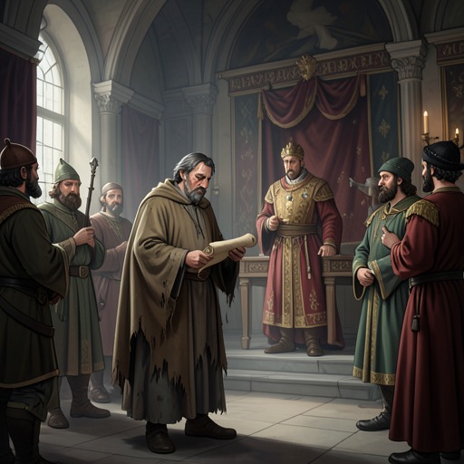 Culhwck’s Marriage Quest from "Mabinogion". This flow follows Culhwck’s appeal to Arthur, the accumulation of impossible marriage tasks, and the alliance that finally secures Olwen.