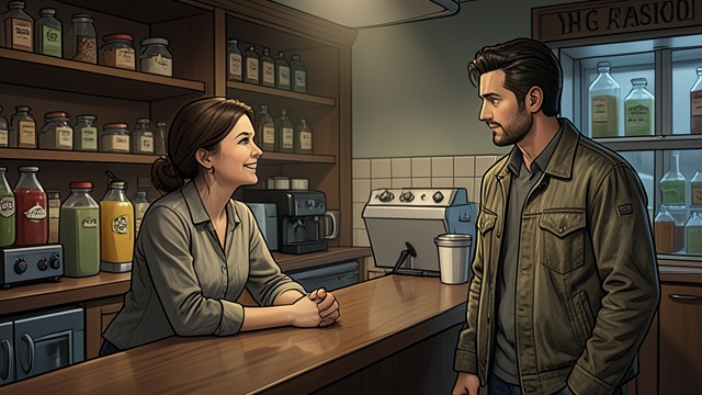 A Visit from Rob Frazer from "American Woman". A Visit from Rob Frazer An Unexpected Return Rob Frazer finds Jenny at the juice bar and asks whether she is happy.