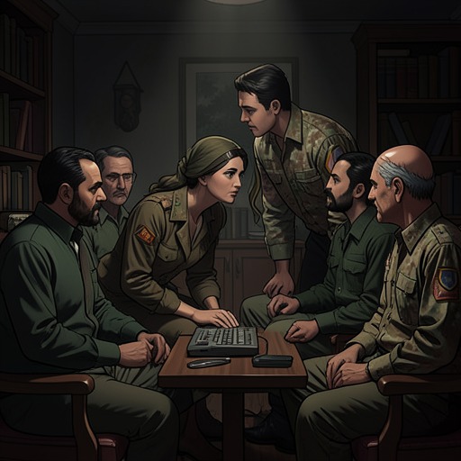 The Cadre’s Internal Family from "American Woman". This flow traces how Juan and Yvonne’s relationship shapes the cadre’s decision-making and how Pauline is drawn into their intimate, unstable household.