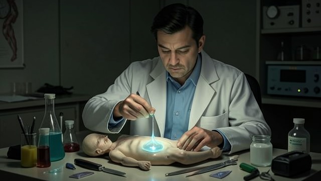 A Method of Reanimation from "Homunculus". Life Reduced to Procedure Materials and technique Narbondo uses carp glands, chemical fluids, and specialized apparatus to make corpses move.