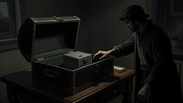 The Theft and Betrayal from "Homunculus". A Weak Moment The hidden box While others are distracted, Kraken opens Powers’s sea chest and steals a Keeble box.