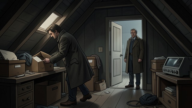 A Watcher at Keeble’s House from "Homunculus". A Thief in the Attic Repeated intrusions A mysterious intruder tries to reach Keeble’s plans and concealed work.