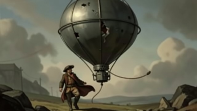 The Dirigible’s Decline from "Homunculus". A Wonder Near Its End An engine runs down Keeble suspects that Birdlip’s perpetual-motion engine is failing after years aloft.