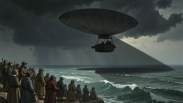 The Academy Tracks Its Return from "Homunculus". Calculation and Rumor Reports from afar Reports place Birdlip’s dirigible over distant seas and then nearer to Britain.
