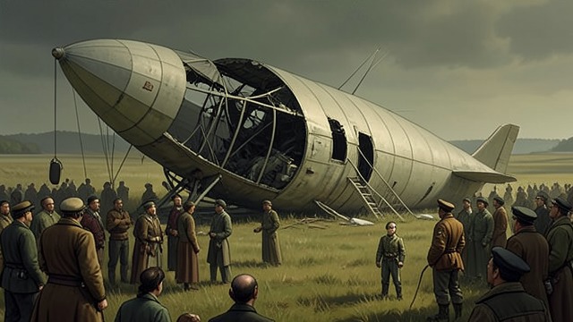 The Return and Departure from "Homunculus". The Ghost Becomes Present A landing witnessed Birdlip’s dirigible descends in front of a vast crowd.