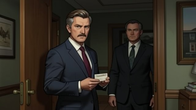 An Offer Becomes a Threat from "Homunculus". Coercion Behind Courtesy Buying what he cannot build Drake offers Keeble money for the engine plans, then implies he can ruin him when Keeble refuses.