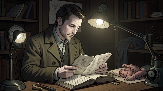 Delivery to St. Ives from "Homunculus". The Past Arrives by Post A stranger sends the papers St. Ives receives pages from Sebastian’s notebooks without knowing who has sent them.
