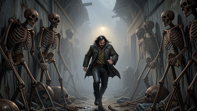 A Fright That Clears the Fog from "Homunculus". Fear and Recovery The ghouls appear Kraken is trapped among reanimated corpses in the secret passage beneath the laboratory.