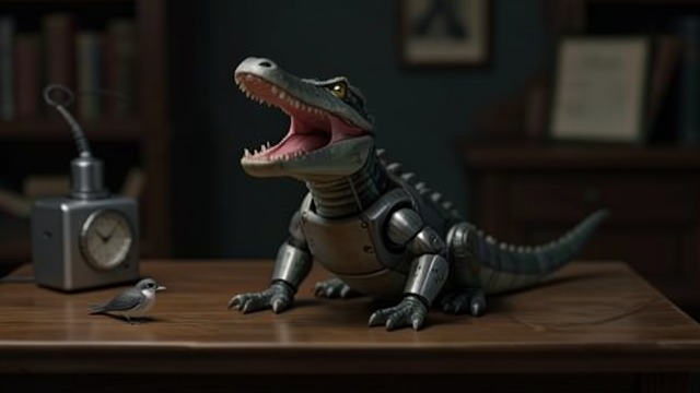 Craft for Delight from "Homunculus". Beauty and Usefulness Keeble’s playful machine Keeble demonstrates a clockwork alligator that repeatedly devours tiny birds.
