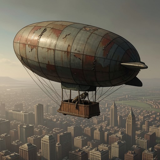 Birdlip’s Return from "Homunculus". Birdlip’s long aerial circuit ends when the failing dirigible reaches London and its pilot is freed to travel farther.