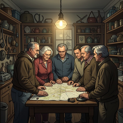 The Club’s Chosen Family from "Homunculus". The odd fellowship at Powers’s shop becomes a network of trust that protects its members when institutions cannot.