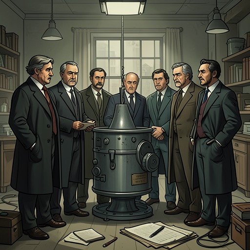 Science and Institutional Pressure from "Homunculus". The Royal Academy tries to turn St. Ives and Keeble’s discoveries into institutional property, while events resist its tidy explanations.