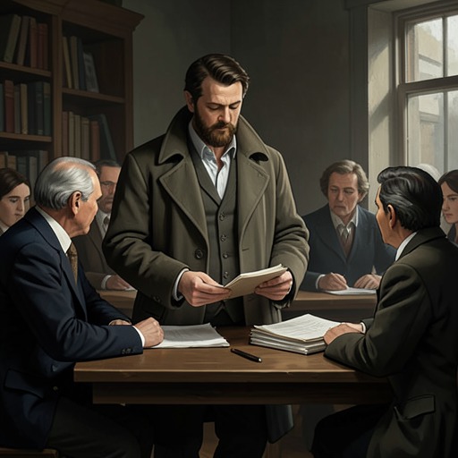 The Journey of Sebastian’s Manuscript from "Homunculus". Sebastian’s notes surface as a record of corruption, guide the club’s understanding, and become a target for Pule’s search.