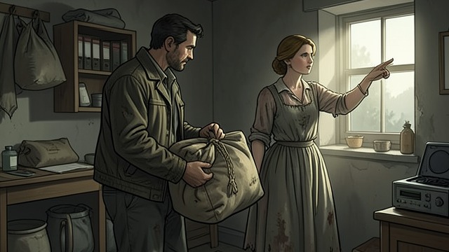 A Household Goes In from "Berlin Alexanderplatz". A Household Goes In Gerner tells Gusti that he intends to stop working for builders and make money through the burglary operation.