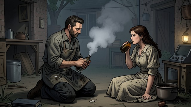 A Bottle in the Yard from "Berlin Alexanderplatz". A Bottle in the Yard August Gerner, a joiner and caretaker, discovers a bottle of spirits and papers in the yard after investigating repeated break-ins at a…