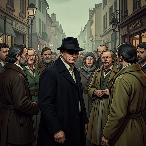 Political Order and Collective Resistance from "Berlin Alexanderplatz". This flow traces Franz’s changing confrontations with political claims about order, work, and solidarity, from nationalist self-identification and tavern…