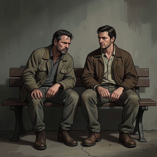 Franz and Meck’s Uneasy Loyalty from "Berlin Alexanderplatz". This thread follows Franz and Meck from warm companionship through moral disagreement, disappearance, and a cautious return to friendship after Franz’s injury.