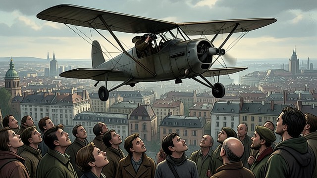 Propaganda Over Bordeaux from "Promise at Dawn". Propaganda Over Bordeaux A mistaken assignment The narrator flies patrols over Bordeaux, believing he is defending Philippe Pétain against a Communist threat.