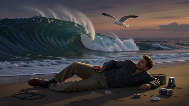 A Smile at the End from "Promise at Dawn". A Smile at the End No simple victory The narrator lies on the shore, aware that his life has not made the world just.