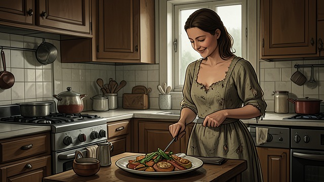 A Mother Goes Without from "Promise at Dawn". A Mother Goes Without The meal he receives His mother regularly serves him steak while claiming that she cannot eat meat.