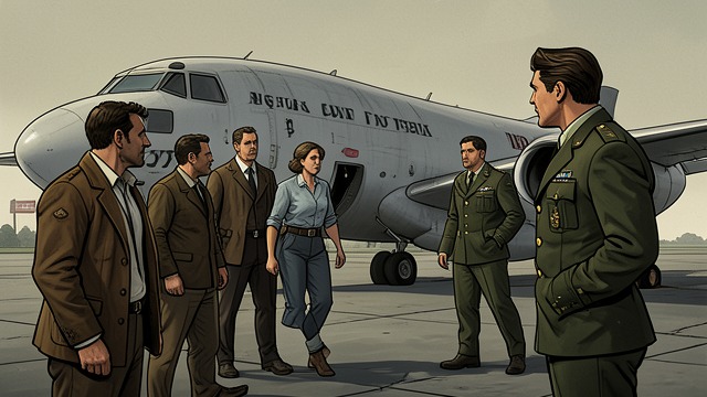 Searching the Airfield from "Promise at Dawn". Searching the Airfield A route denied The narrator tries to persuade crews to take him to England.