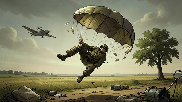 The Soldier’s Repeated Falls from "Promise at Dawn". The Soldier’s Repeated Falls Plans interrupted Aircraft crashes and failed missions repeatedly return the narrator to the ground.