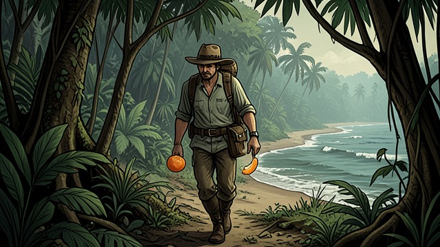The Jungle Approach from "My Father's Dragon". Searching for the River The route Elmer enters the jungle, saves his food, and follows the shoreline before trying to locate the river.