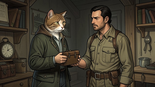 The Mission Entrusted from "My Father's Dragon". Preparation Together Practical support Old Alley Cat explains what she knows about Wild Island and helps Elmer assemble a secret travel kit.