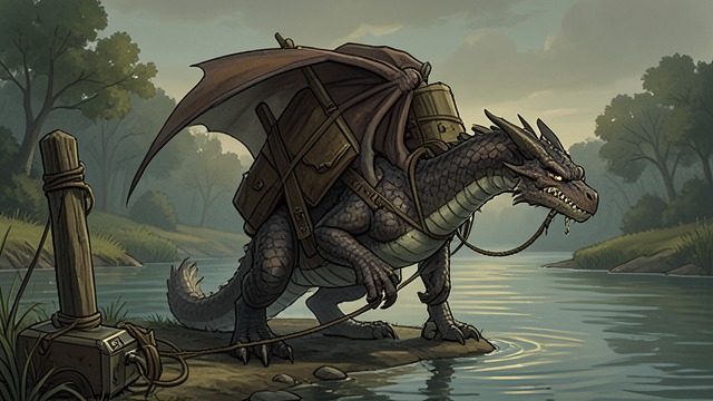Forced Flight Training from "My Father's Dragon". Training Without Consent Labor imposed The animals train Baby Dragon to carry people and loads, keeping him tethered to the river route.