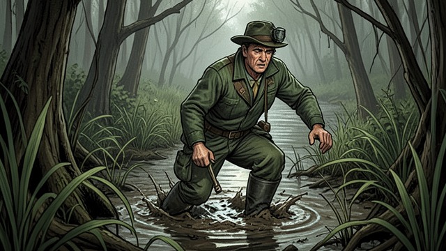 The Lost River Line from "My Father's Dragon". Terrain Misleads The wrong direction Swamp mud traps Elmer’s boots, and dense vegetation hides the river.