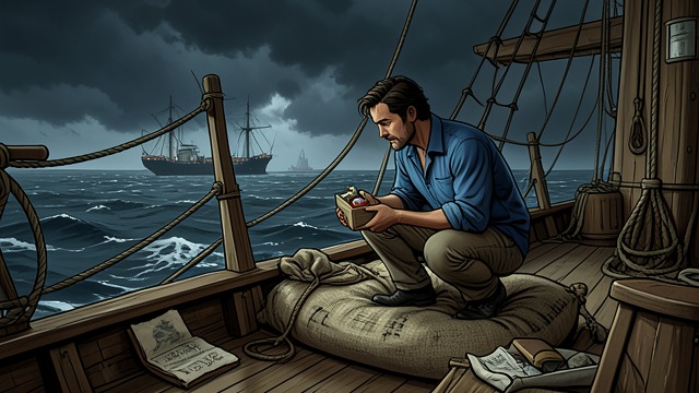 The Port Departure from "My Father's Dragon". Setting Out by Ship A route chosen Elmer boards a ship bound for the port of Cranberry, carrying the supplies needed for the rescue.
