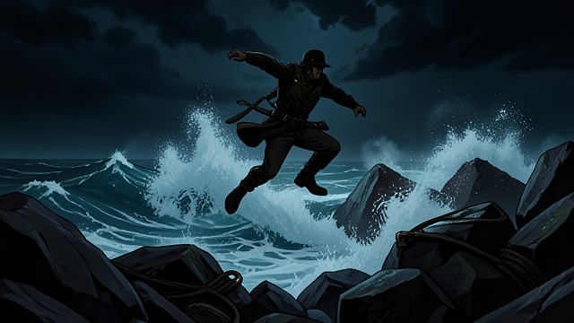The Ocean Rocks Route from "My Father's Dragon". A Natural Passage Crossing the chain Elmer follows Ocean Rocks across the water, leaping between stones and enduring the darkness for hours.