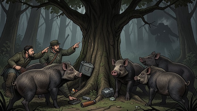 The Invader in the Boars’ Story from "My Father's Dragon". A Reputation Without a Face The boars’ interpretation Wild Boars link the Tangerines peels and strange animal behavior to a hidden invader.